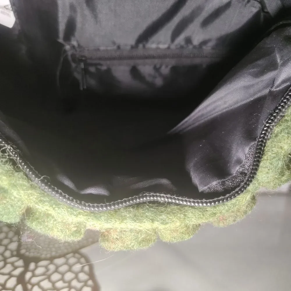 Colorful Felt Shoulder Bag Wool *Condition Issues